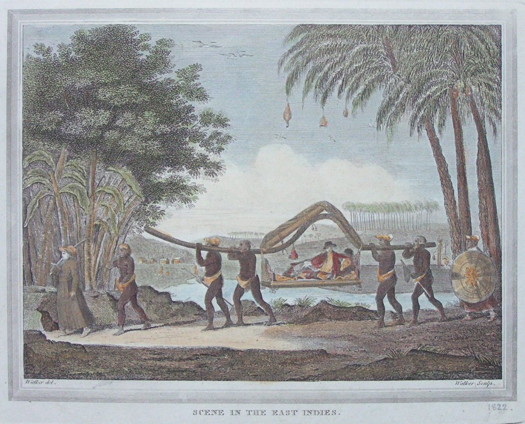 Print - Scene in the East Indies. - 